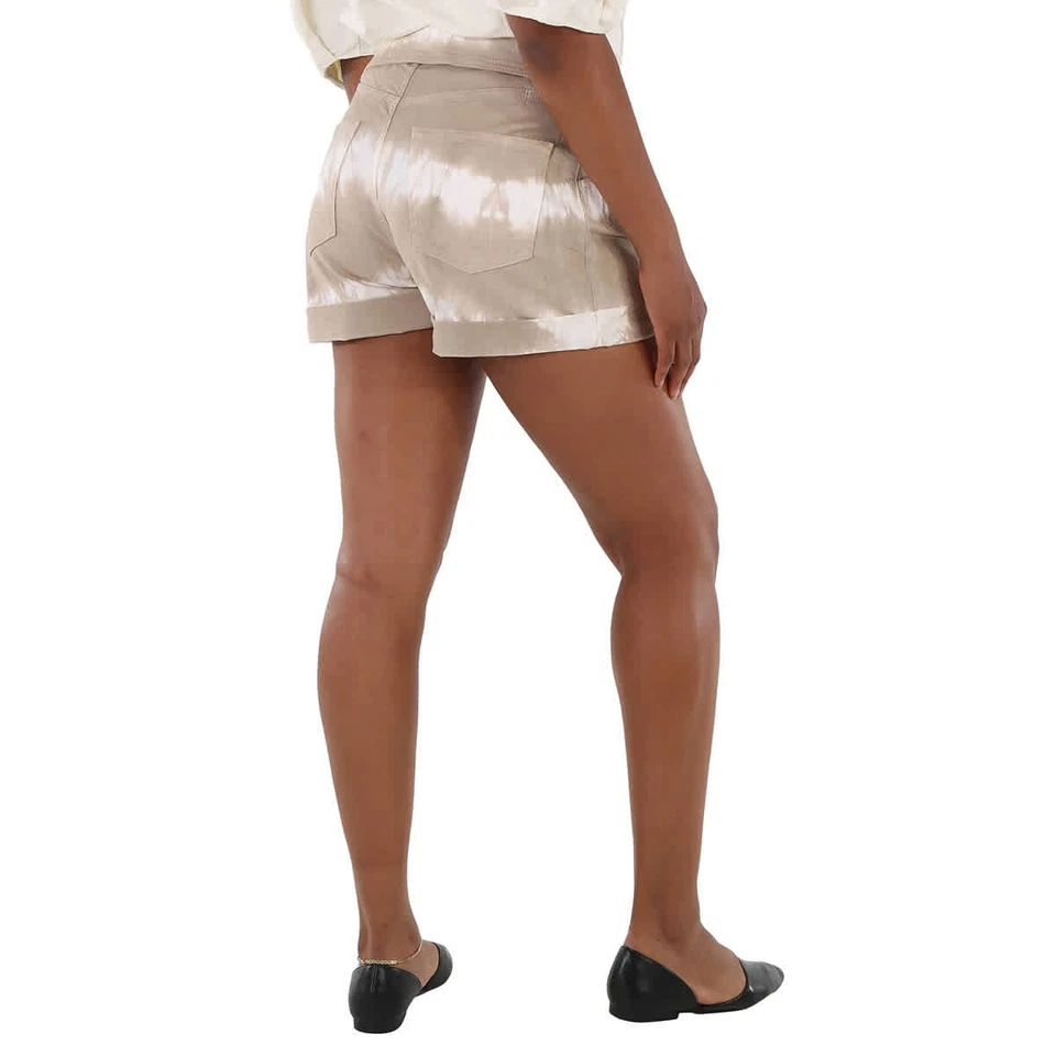 Pantalones Cortos de Denim Stella Mccartney Damas Bambú Safari Tie-dye, Cintura Talla 26" Foto 4 de 4