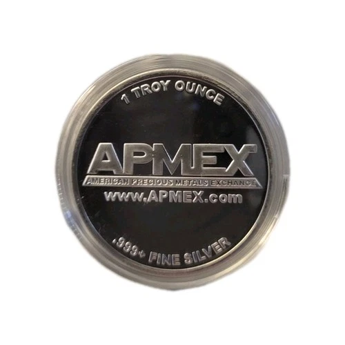 APMEX 1 Troy Ounce .999 Fine Silver Round American Precious Metals Exchange