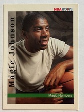 1992-93 NBA Hoops #331 Magic Johnson Los Angeles Lakers Magic Numbers