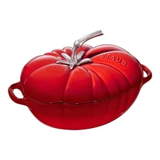 Staub Cast Iron 3 qt, Tomato, Dutch Oven, Cherry