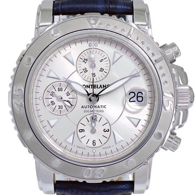 FedEx: Vintage Montblanc Meisterstuck Chronograph 7034 41mm Automatic Wristwatch