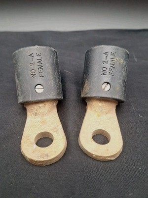 Pair Of Female Welding Cable Terminals Used To Connect To Terminals 