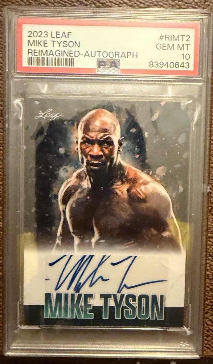 2023 Leaf Reimagined Mike Tyson Autograph #’d 95/111! Graded PSA 10 Gem Mint!
