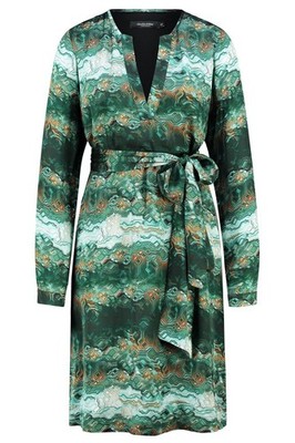 DRESS Claudia Strater Sträter Rare Vintage WITH GRAPHIC PRINT 100% viscose S-M