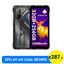 Blackview ROCK 3 Outdoor Smartphone 32GB+256GB Wärmebildkamera Android 16 Handy