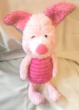 Disney Store Piglet Winnie The Pooh Floppy Pink Plush 12  Stuffed Animal