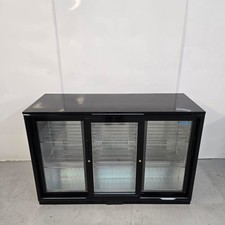 Bottle Fridge Triple Glass Door 330L Back Bar Chilled Commercial Polar GL006