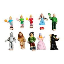 Polly Pocket Mago di Oz Set di 10 Figurine 2001 Rare Miniature Toys 
