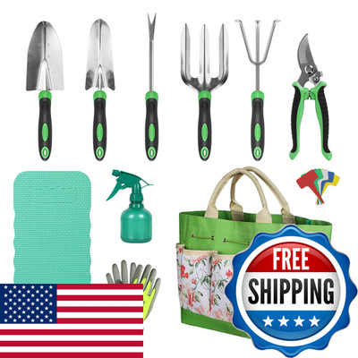 Orientools Gardening Gifts For Women Men Garden Tools Set Kit Bag 11 Piece