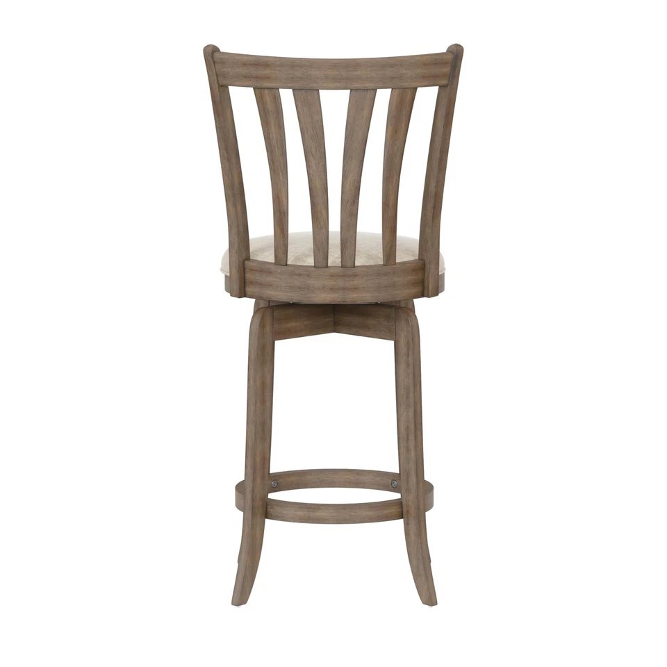 Hillsdale Savana Taburete Giratorio Altura Contador, 29.5" Alto, Marrón Gris Foto 2 de 4