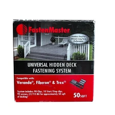 FastenMaster Universal Hidden Deck Fastening System 50 SQFT Stainless