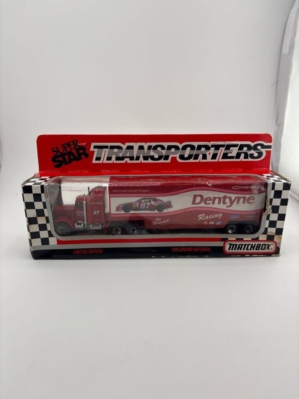 Matchbox Racing Hauler Super Star 87 Dentyne NASCAR Diecast Collectible