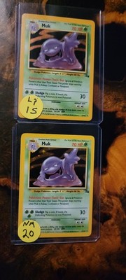 Two Vintage Muk Pokémon Cards!!!  
