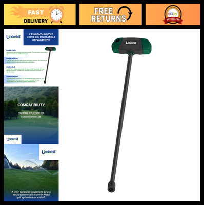 Easy Reach Sprinkler Valve Key Tool - Extra Long On/Off Golf Irrigation Accessor