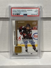 Marie-Philip Poulin Auto PSA 9 2023 Team Canada Juniors Montreal Victoire PWHL
