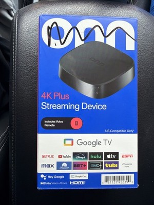 onn 4K Plus Streaming Device, Google TV - WiFi 6 - 4K - Dolby Atmos