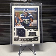 2023 Panini Contenders Football Zach Charbonnet Rookie Ticket Jersey Patch #TS38