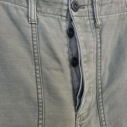 Madewell Sz 25 Sage Green Pockets Button Fly Cotton Pants - Picture 4 of 7
