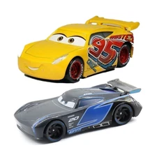 2PCS Disney Pixar Cars 3 95 Cruz & NO.20 Black Storm Jackson  Diecast Toy Car