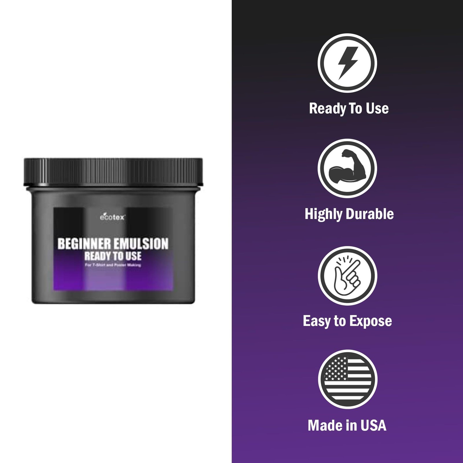 Screen Printing Emulsion Photo Emulsion For Silk Screens 16oz Pint Ecotex