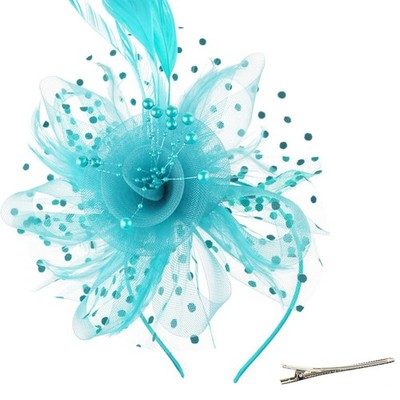 Women Fascinators Hats Flower Headband Clip Tea Party Headwear Girls