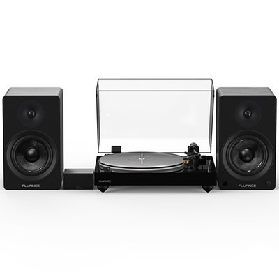 Fluance RT85N Vinyl Turntable, PA10 Preamp, Ai61 Powered 6.5'' Bookshelf Speakers