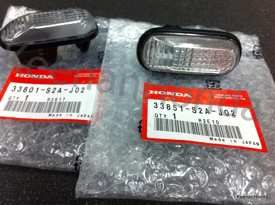 Luces de señalización laterales transparentes originales OEM Honda S2000 CR S2K Foto 3 de 3
