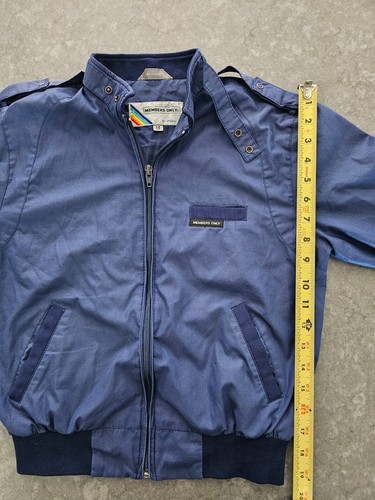 Vintage Boys Members Only Navy Jacket Sz 14 Youth – Excellent Condition - Picture 6 of 8