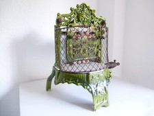 Antiker Haushalt Zimmer STE FSE Gasheizkörper Radiator Gusseisen um 1900 Grün