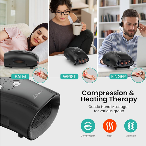 Hand Massager with Heat - Compression and Vibration Cordless Hand Massager ( - Picture 6 of 8