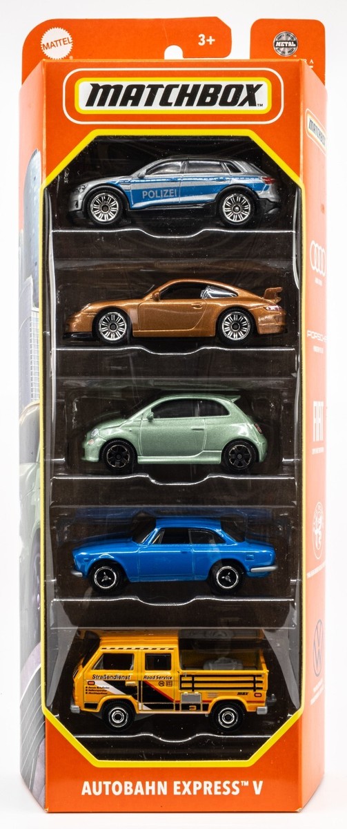 2024 Matchbox Autobahn Express V 5-Pack | Porsche | VW w/ CARGO IN