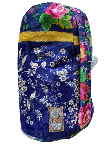 BNWT Johnny Was Cantero Cozy Blanket Reversible Floral Print Throw ๐ 75x68 230
