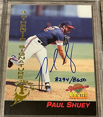 1994 Signature Rookies MLB 1st Round Pik Auth. Signature #42 Paul Shuey/8650