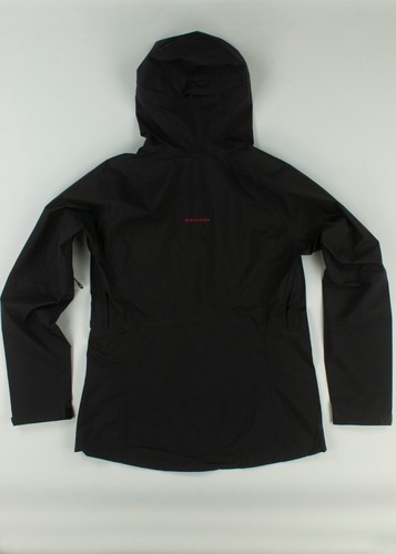 NWOT Ladies Mammut Wenaha Gore-Tex Paclite Waterproof Hooded Jacket Black Size S - Afbeelding 2 van 8
