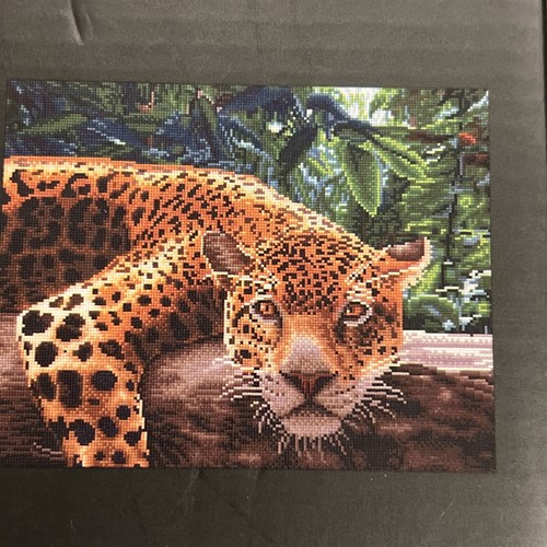 "Kit de arte de diamantes Make Market 16"" x 20"" jaguar gato animal salvaje selva" - Imagen 6 de 11