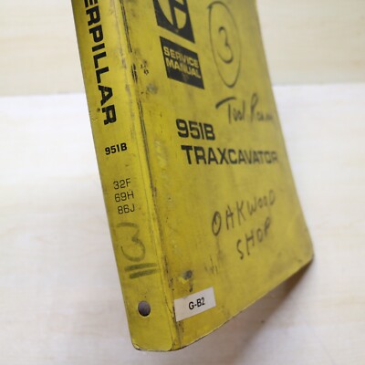 CAT Caterpillar 951B Track Crawler Loader Repair Shop Service Manual owner book