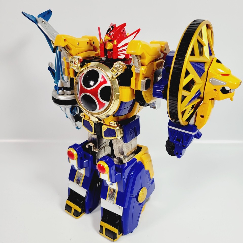 Megazord Power Rangers Ninja Storm Tenrai Senpuujin - Bandai DX, Set Complet, Japon, Occasion