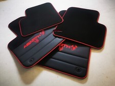 TAPPETINI IN PELLE E VELLUTO FIAT 500 ABARTH 595 PERSONALIZZABILI