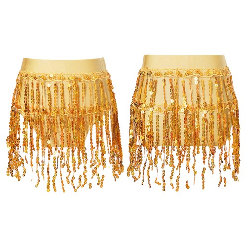 Kids Girls Briefs Bottoms Swing Skirts Solid Color Dance Skirt Gymnastics Shiny - Picture 7 of 59