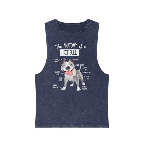 Süßes Pitbull-Tanktop Anatomie lustig Pitbull Haustierliebhaber Dogdad Dogmom Geschenk - Bild 14 von 21