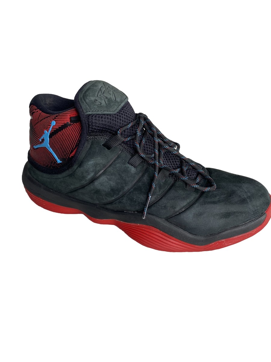 Jordan Super Fly 2017 N7 Black Red Basketball Hi-Tops Black