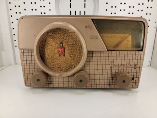 Vintage Crosley Model E30 AM/FM TUBE RADIO Untested, Neat 1950s Bakelite Decor - Picture 2 of 11