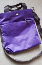 Tommy Hilfiger Canvas Tote Shopping Bag purple NEW NO TAGS 14×12 inches