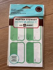 Martha Stewart Gift 36 Labels 2 1/2 x 1 3/4 inch Green To From