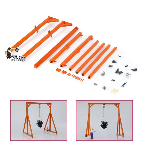 Grúa pórtico de metal JDM 1/10 accesorio grúa elevadora pórtico pintado sin montar - Imagen 10 de 12