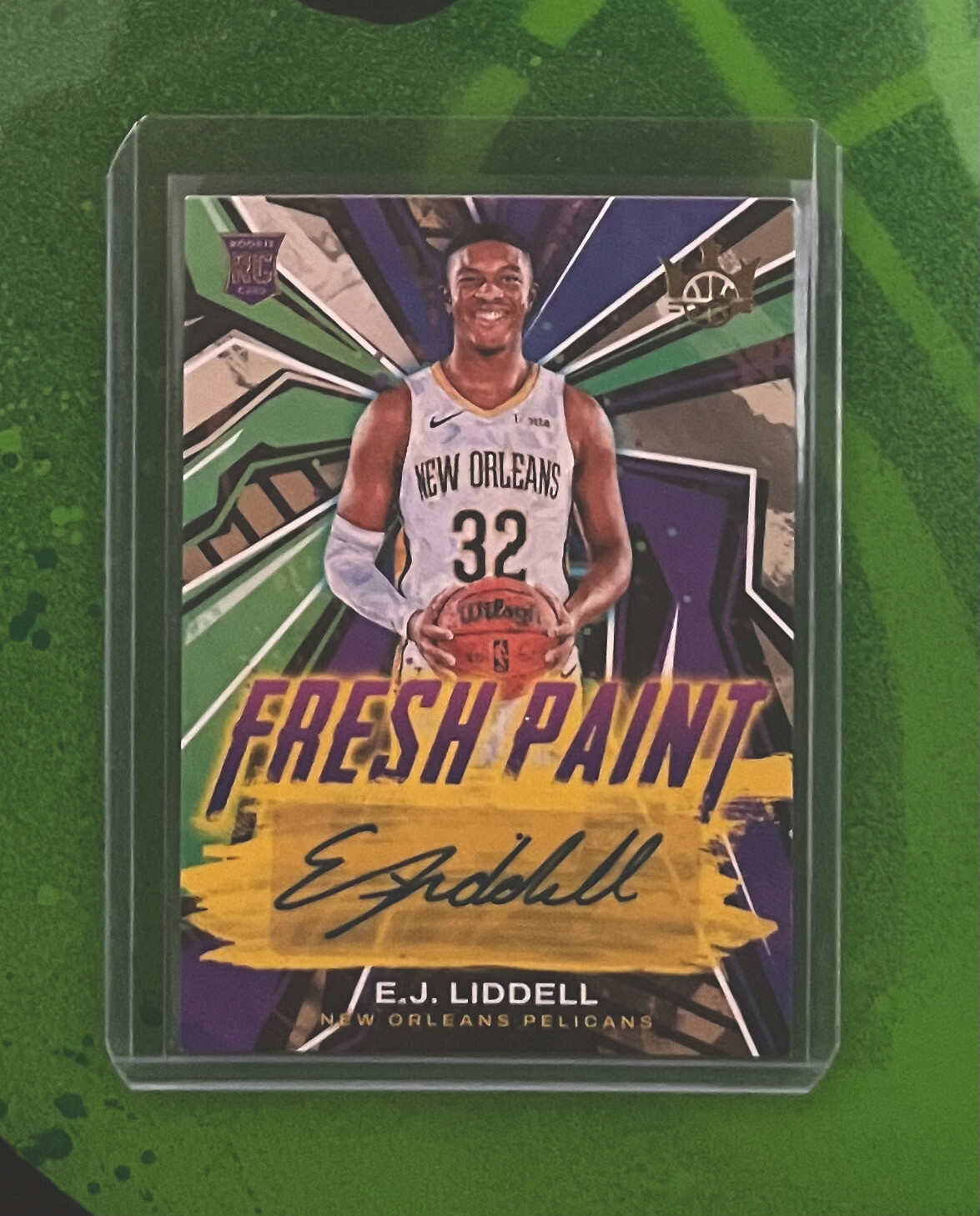 2022-23 Panini Court Kings Fresh Paint 1/199 EJ Liddell #FP-EJL Rookie Auto RC