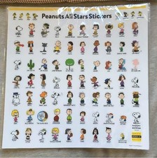 Snoopy Sticker Sheet All stars 77 Characters Peanuts Museum Tokyo exclusive