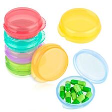 7 Pack Mini Pill Organizer Cute Portable Pill Case for Pocket Purse Travel