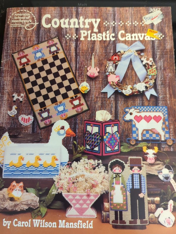 AMERICAN SCHOOL OF NEEDLEWORK COUNTRY PLASTIC CANVAS #3047 BY CAROL MANSFIELD