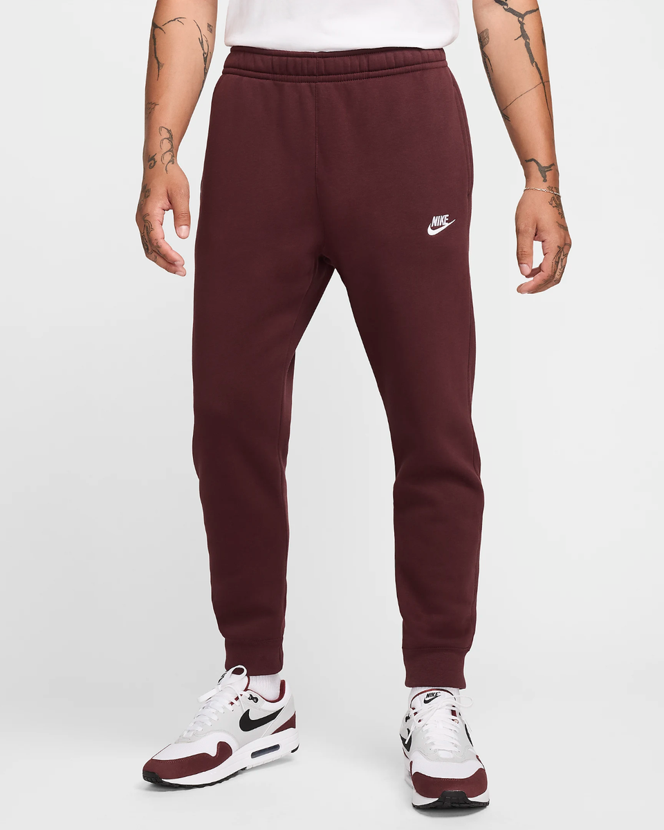 NWT NIKE Men's Sportswear Club Fleece Jogger Sweatpants Burgundy